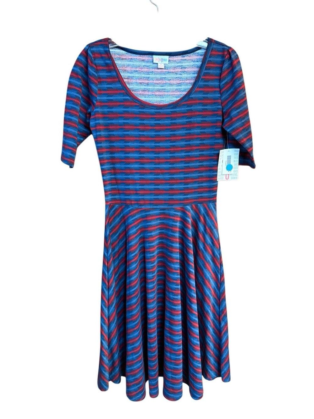 Lularoe Striped Nicole Dress Sz S NWT